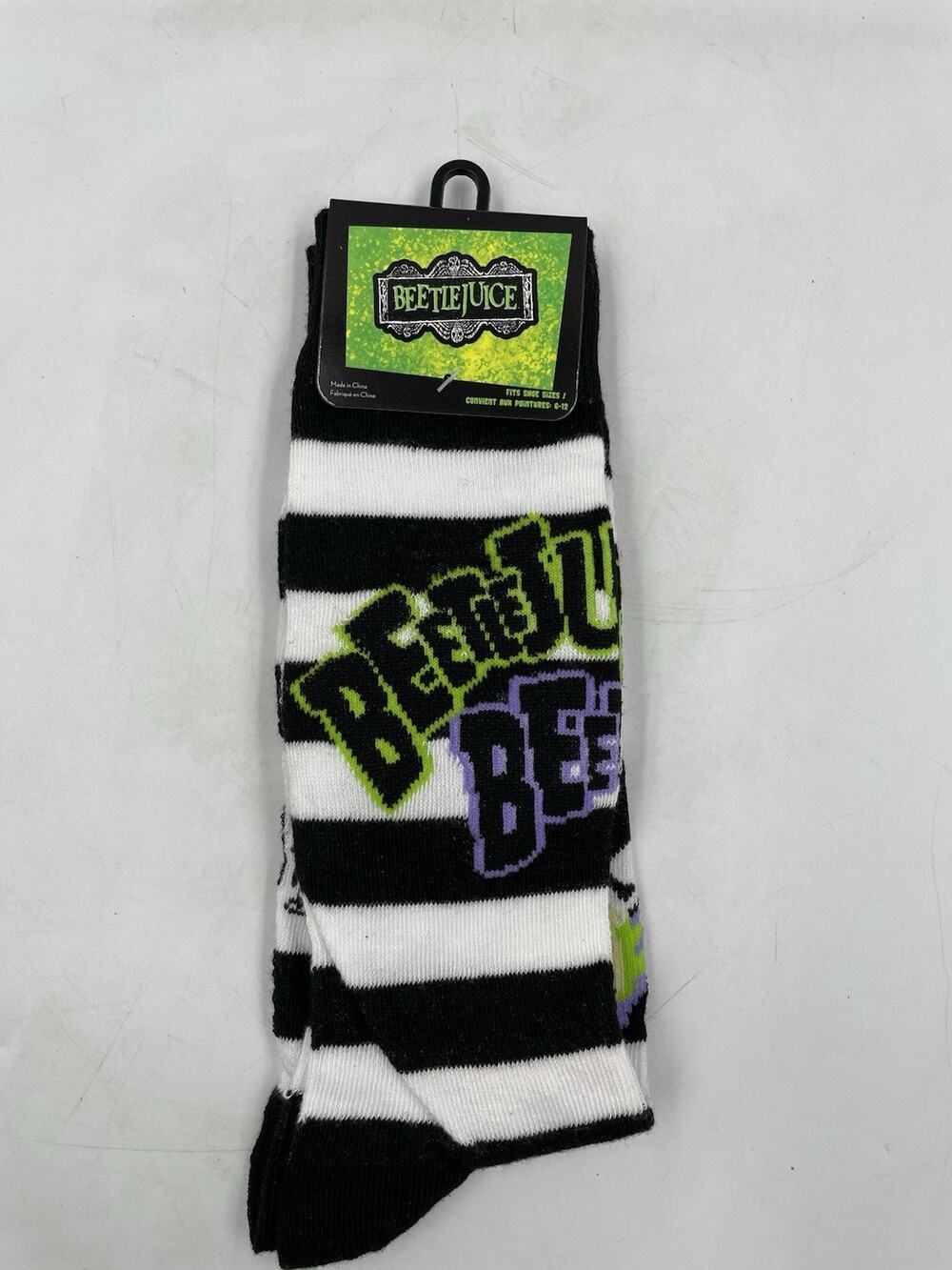 Beetlejuice Socks Size 6-12